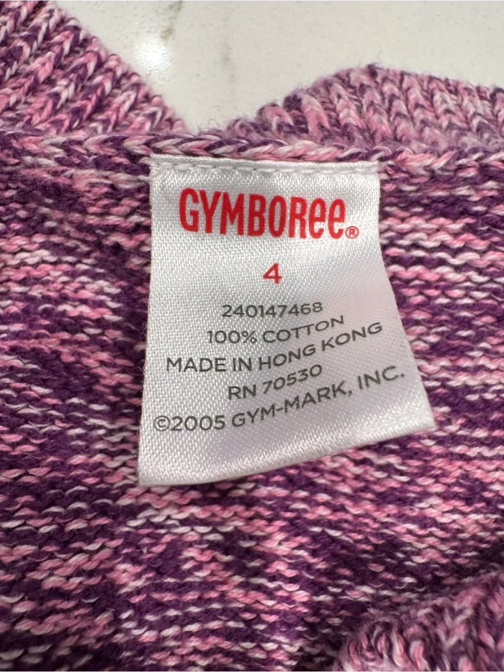Purple Floral Knit Cardigan - Brand: Gymboree